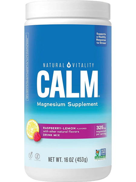 Natural Vitality, Calm, Raspberry-Lemon, 16 oz