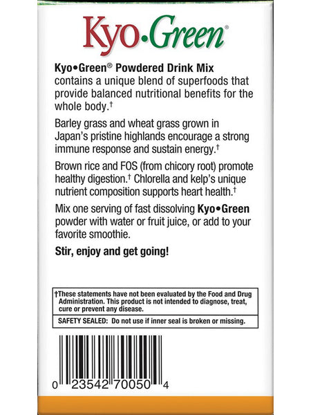 Wakunaga, Kyo Green, Green Blends, Energy, Barley Grass, Wheat Grass & Chlorella, 5.3 oz