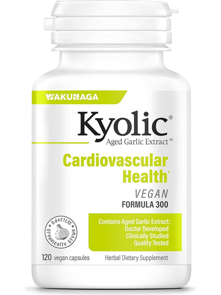 Wakunaga, Kyolic, Cardiovascular Health Vegan Formula 300, 120 Vegan Capsules