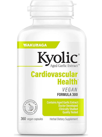 Wakunaga, Kyolic, Cardiovascular Health Vegan Formula 300, 360 vegan capsules