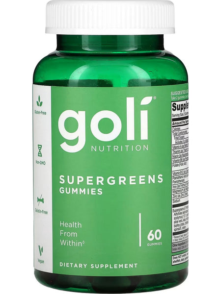 Goli Nutrition, Supergreens Gummies, 60 Gummies