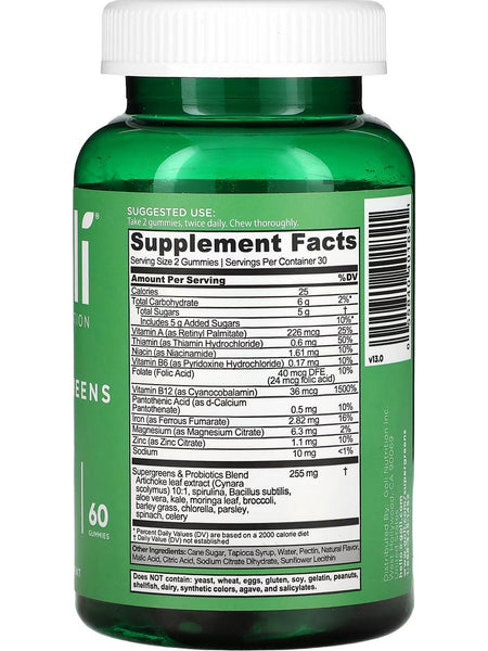 Goli Nutrition, Supergreens Gummies, 60 Gummies