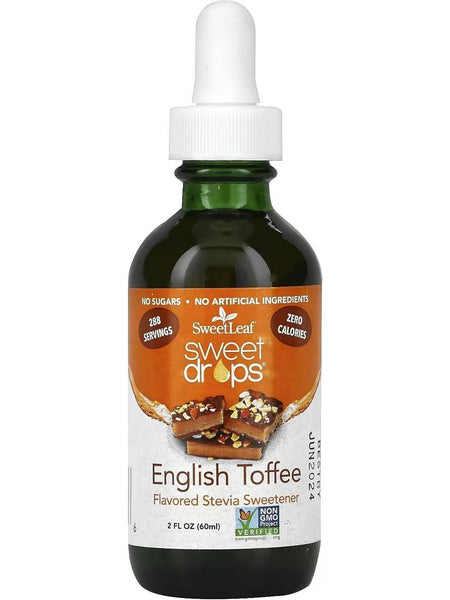 SweetLeaf, Liquid Stevia English Toffee, 2 fl oz