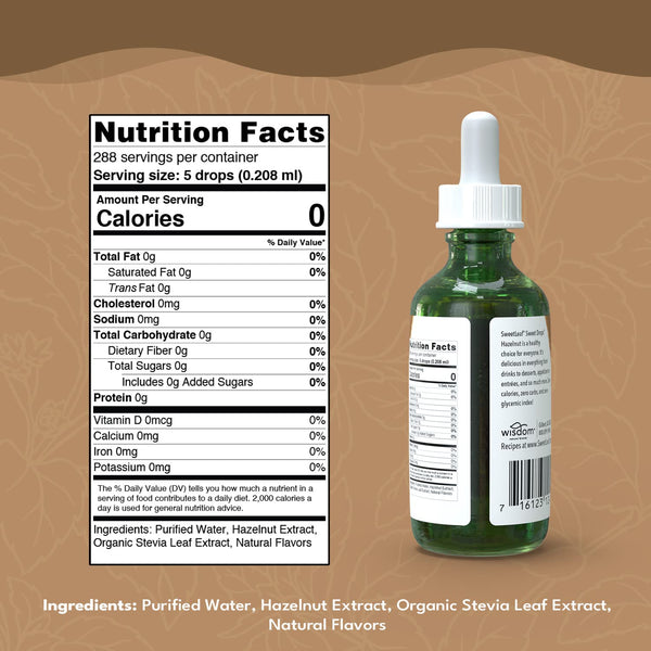 SweetLeaf, Hazelnut Liquid Stevia, 2 fl oz