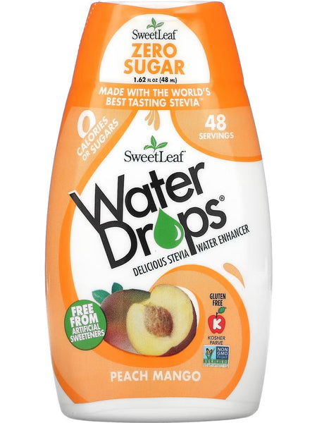 SweetLeaf, Water Drops Peach Mango, 1.62 fl oz