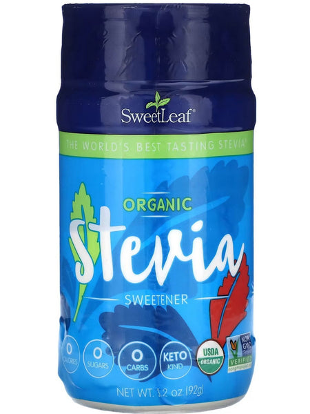 SweetLeaf, Organic Stevia Sweetener Powder, 92 gm