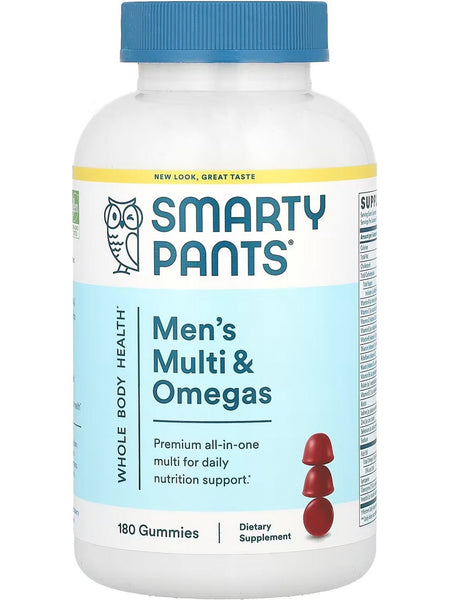 SmartyPants Vitamins, Men's Multi and Omegas, 180 Gummies