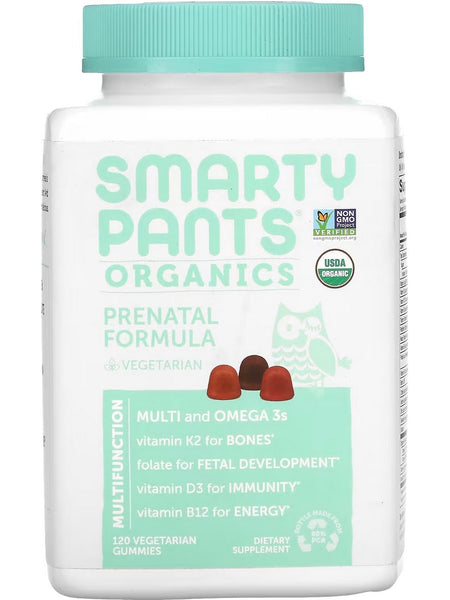 SmartyPants Vitamins, Organics Prenatal Formula, 120 Vegetarian Gummies