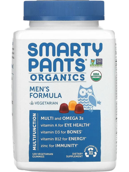 SmartyPants Vitamins, Organics Men's Formula, 120 Vegetarian Gummies