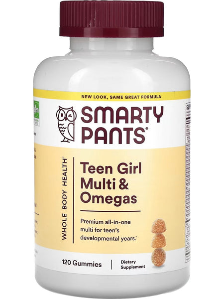SmartyPants Vitamins, Teen Girl Multi and Omegas, 120 Gummies