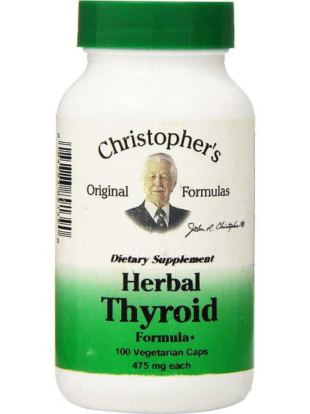 Christopher's Original Formulas, Herbal Thyroid, 100 Vegetarian Caps