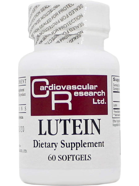 Cardiovascular Research Ltd., Lutein, 60 Softgels