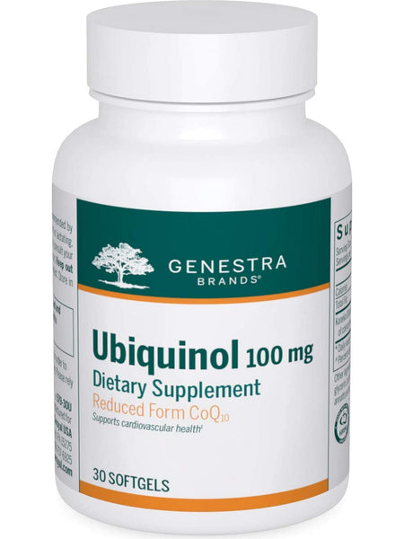 Genestra, Ubiquinol 100 mg Dietary Supplement, 30 Softgel Capsules