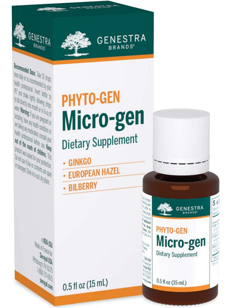 Genestra, PHYTO-GEN Micro-gen Dietary Supplement, 0.5 fl oz