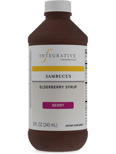 Integrative Therapeutics, Sambucus Black Elderberry Syrup, Berry Flavored, 8 fl oz