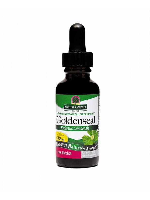 Goldenseal Root Extract Low Alcohol, 1 oz, Nature's Answer