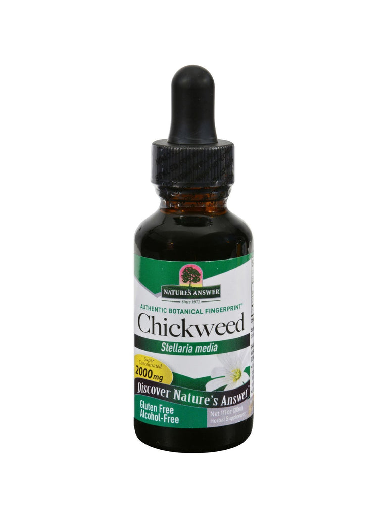 Chickweed Alcohol Free Extract, 1 oz, Nature's Answer