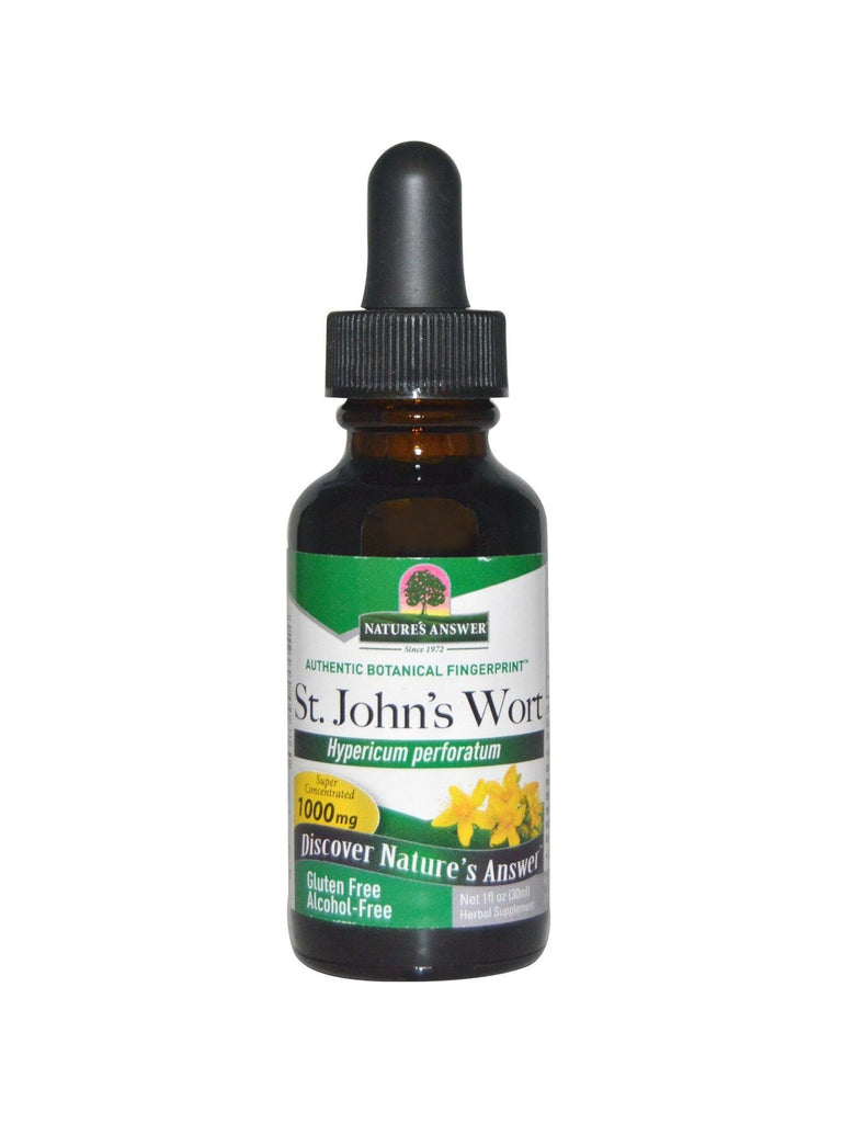 St. John's Wort Alcohol Free Extract, 1 oz, Nature's Answer