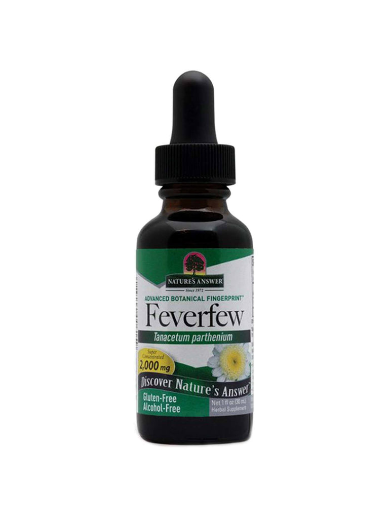 Feverfew Alcohol Free, 1 oz, Nature's Answer