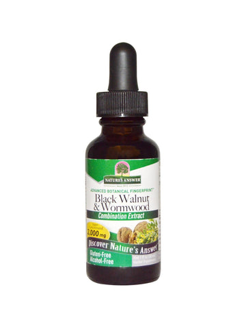 Black Walnut & Wormwood Alcohol Free Extract, 1 oz, Nature's Answer