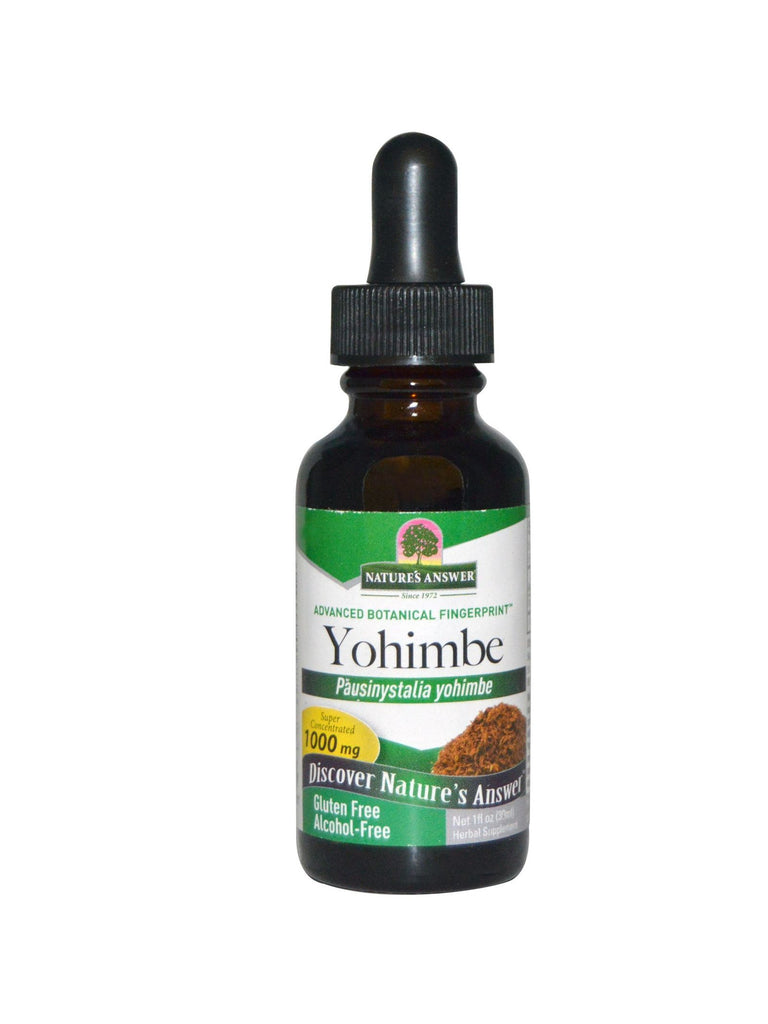 Yohimbe 1% Alcohol Free Extract, 1 oz, Nature's Answer