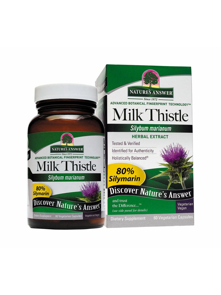 Milk Thistle Seed Standardized, 60 vegicaps, Nature's Answer