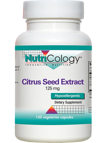 NutriCology, Citrus Seed Extract 125 mg, 150 Vegetarian Capsules