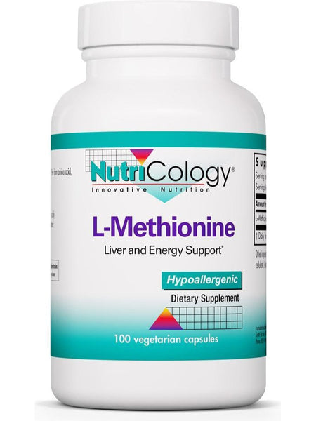 NutriCology, L-Methionine Liver and Energy Support, 100 Vegetarian Capsules