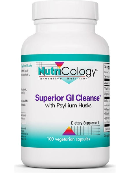 NutriCology, Superior GI Cleanse with Psyllium Husks, 100 Vegetarian Capsules