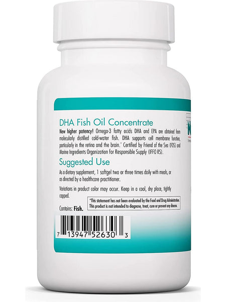 NutriCology, DHA Fish Oil Concentrate, 90 softgels