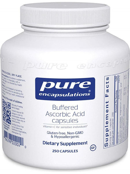 Pure Encapsulations, Buffered Ascorbic Acid, 250 caps