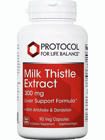 Protocol For Life Balance, Milk Thistle Extract, 300 mg, 90 Veg Capsules