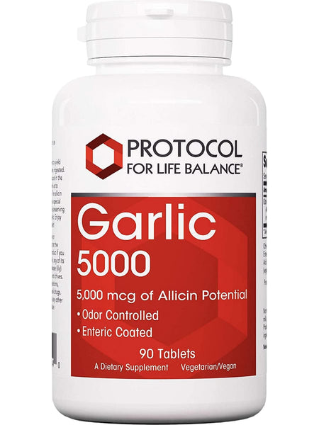 Protocol For Life Balance, Garlic, 5,000, 90 Tablets