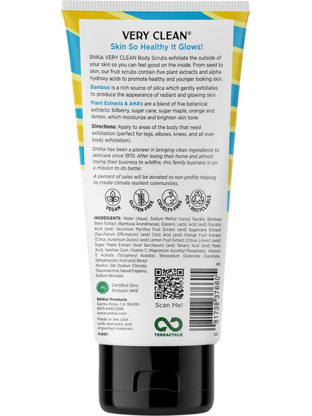 ShiKai, Very Clean Refresh Coconut Bamboo Scrub, 6 fl oz