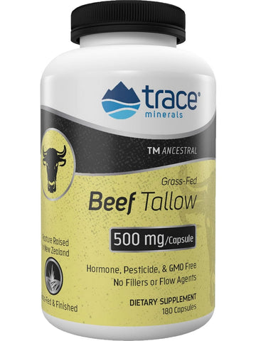 Trace Minerals, TMAncestral Grass Fed Beef Tallow, 180 Capsules