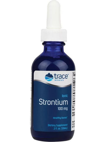 Trace Minerals, Ionic Strontium, 100 mg, 2 fl oz